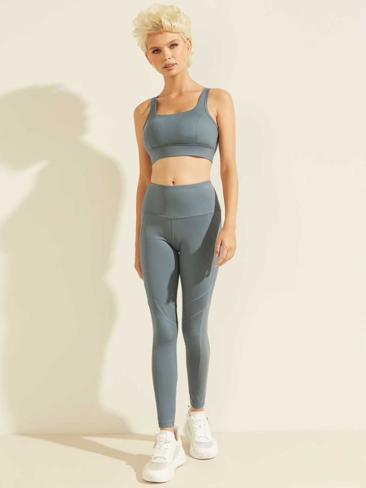 GUESS Alexa Active Women's Leggings Grey Blue | UK2491XVO