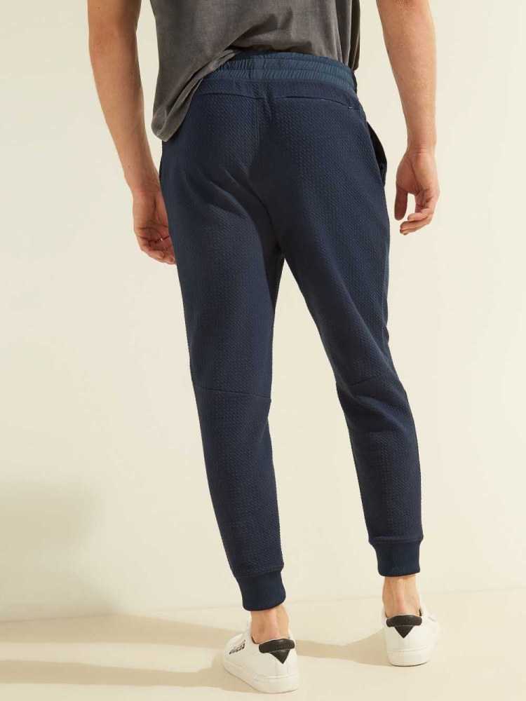 GUESS Alpine Performance Men's Joggers Dark Blue | UK0294HPZ