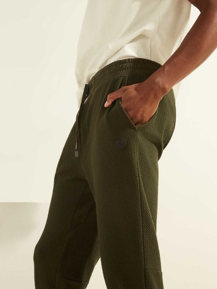 GUESS Alpine Performance Men's Joggers Green | UK9268XSC