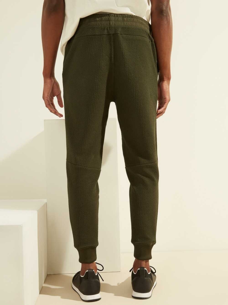 GUESS Alpine Performance Men's Joggers Green | UK9268XSC