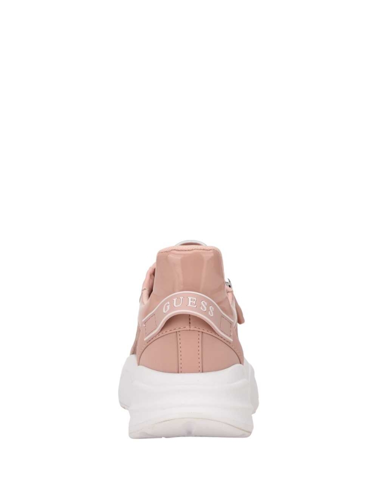 GUESS Bailian Side-Zip Women's Sneakers Light Pink | UK1856TAC