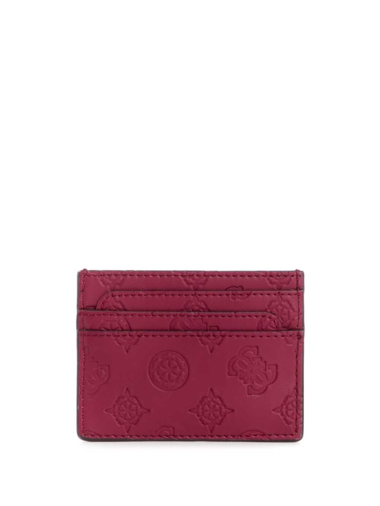 GUESS Bea Card Holder Women's Wallets Brown | UK4035CHQ