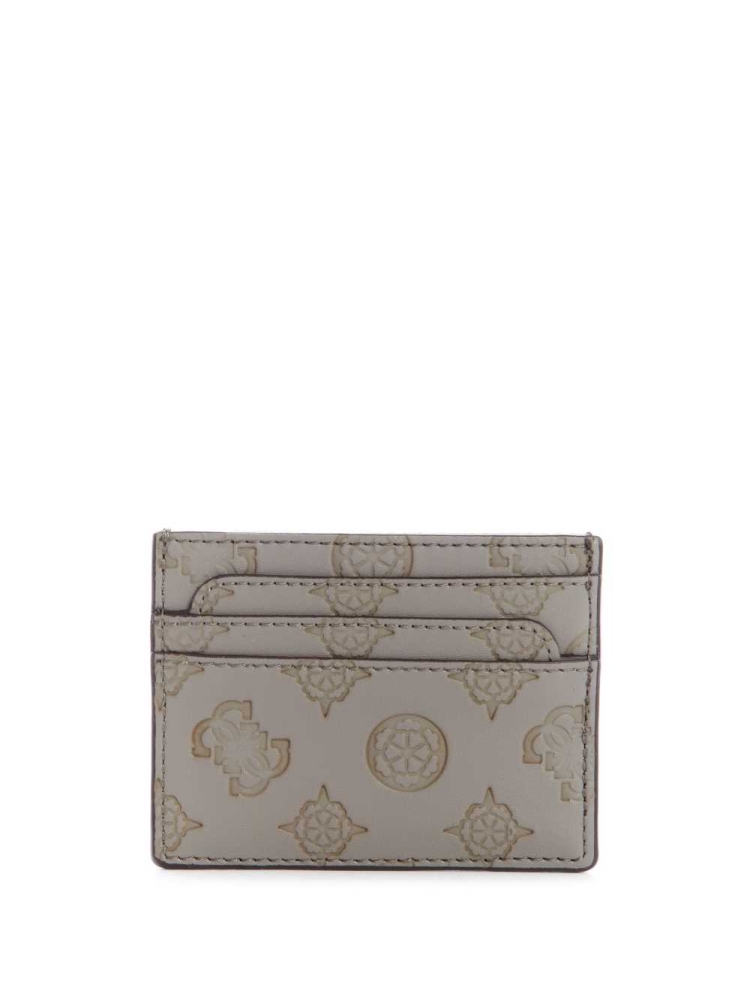 GUESS Bea Card Holder Women's Wallets Grey White | UK7349ZTS