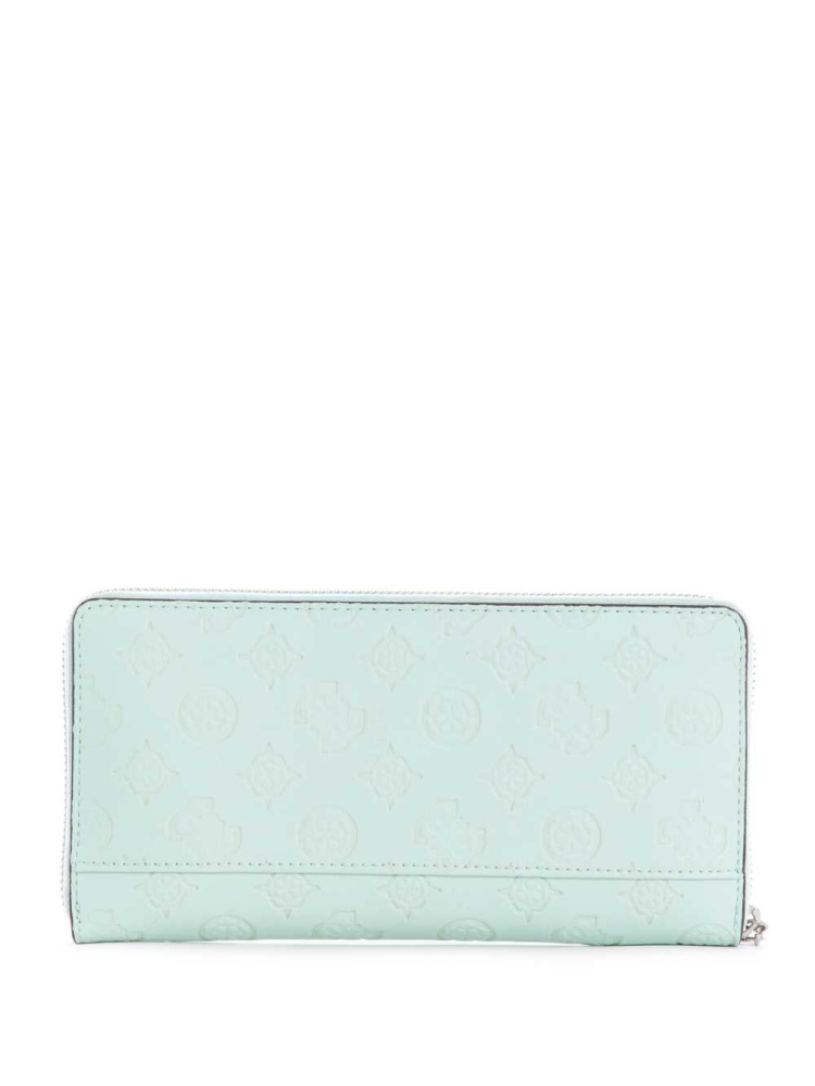 GUESS Bea Check Organizer Women's Wallets Light Turquoise | UK6579VXM