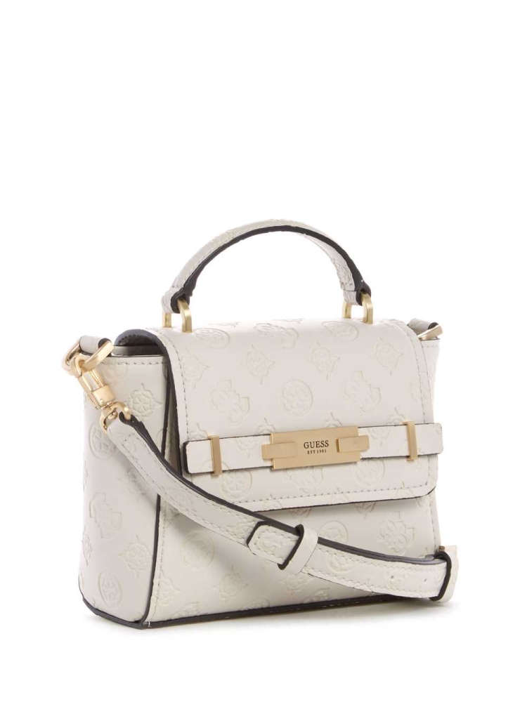 GUESS Bea Mini Top Handle Women's Crossbodies Grey | UK5784UXC