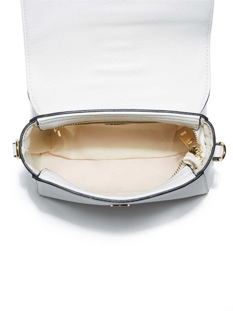 GUESS Cara Buckle Women's Crossbodies White | UK7891UHI