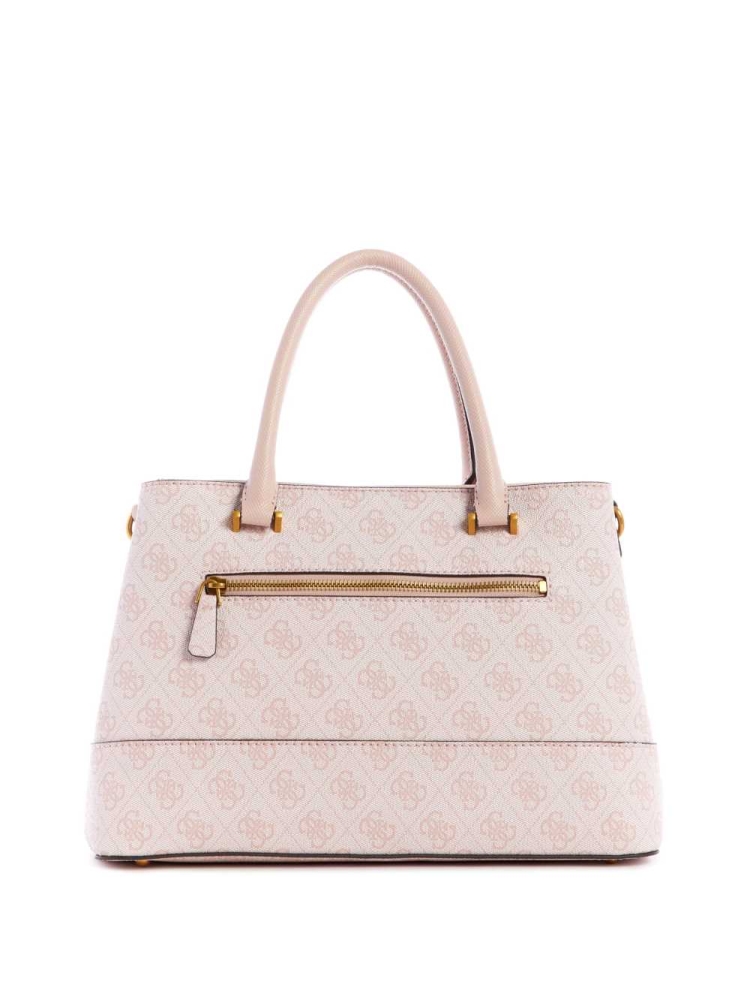 GUESS Cordelia Logo Luxury Women's Satchels Pink White | UK3162LMH