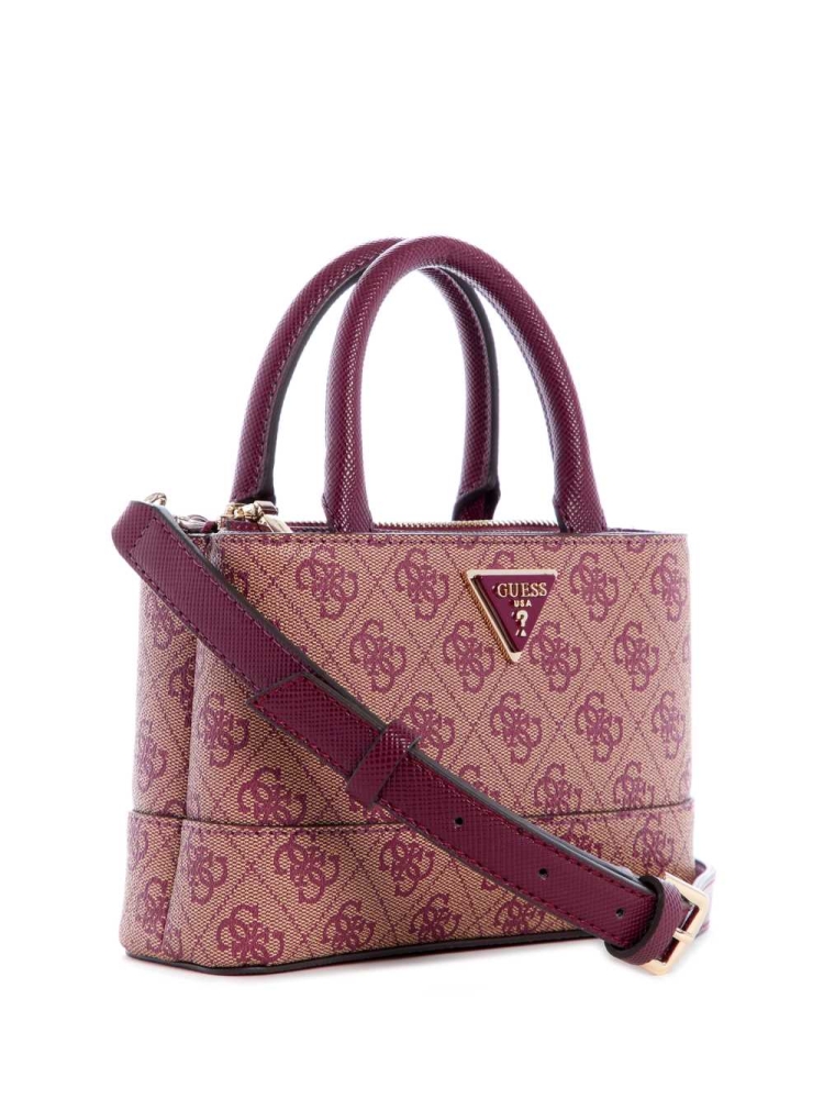 GUESS Cordelia Logo Mini Women's Satchels Purple | UK4160SKJ