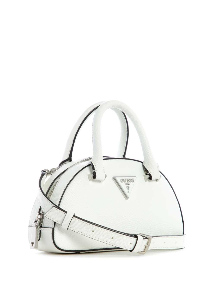 GUESS Cordelia Mini Dome Women's Satchels White | UK5694XCF