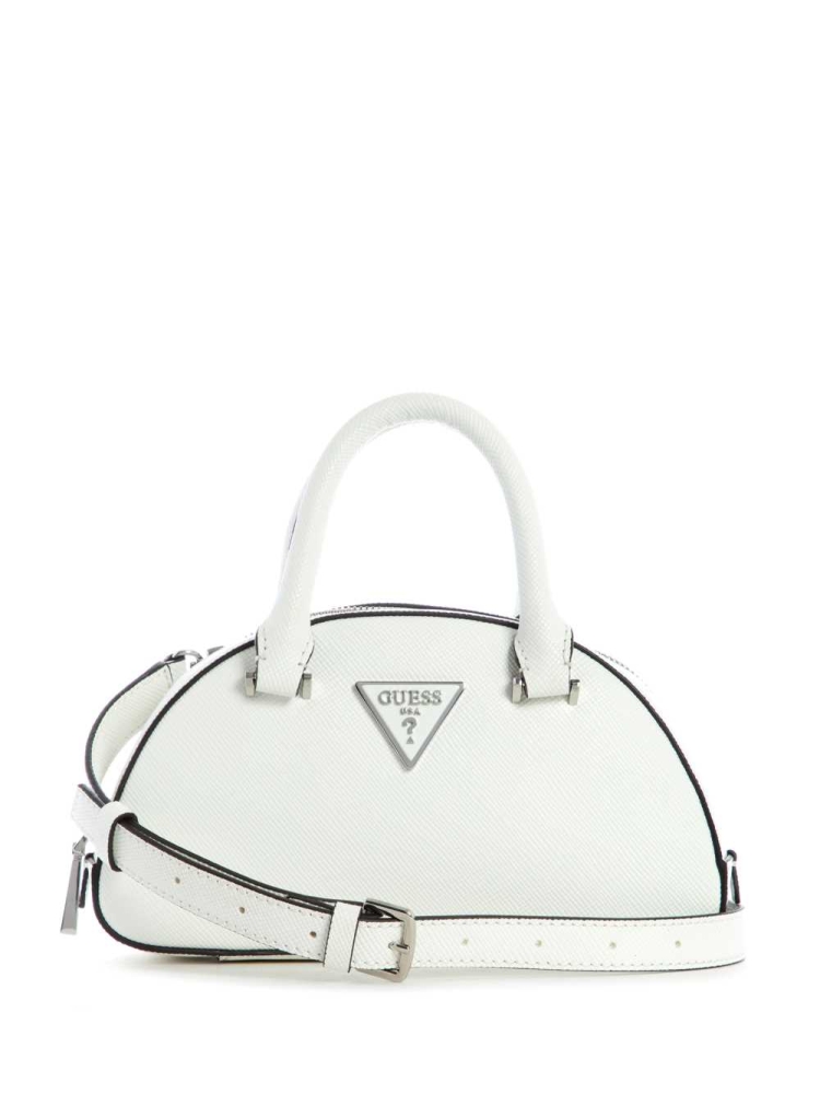 GUESS Cordelia Mini Dome Women\'s Satchels White | UK5694XCF