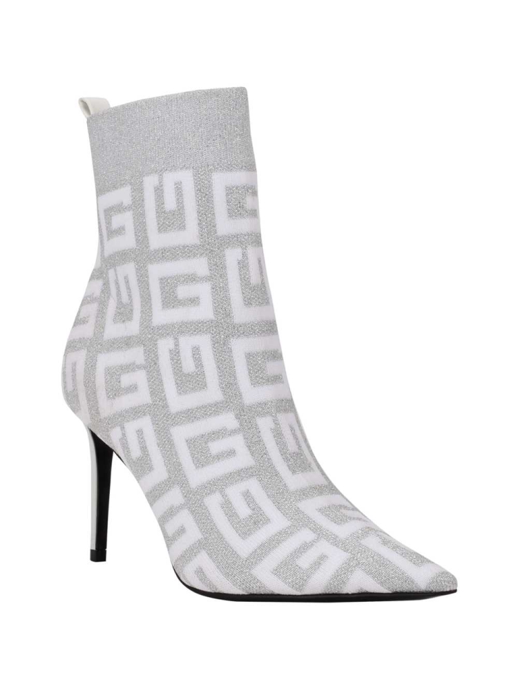 GUESS Dallyca G-Logo Sock Women\'s Booties Silver | UK6921XTC