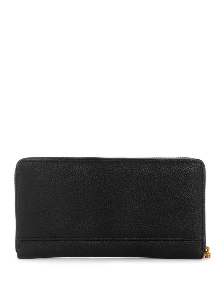 GUESS Destiny Check Organizer Women's Wallets Black | UK2316COE