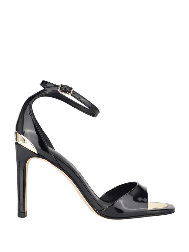 GUESS Divine Heeled Women's Heels Sandals Black | UK1275IPQ