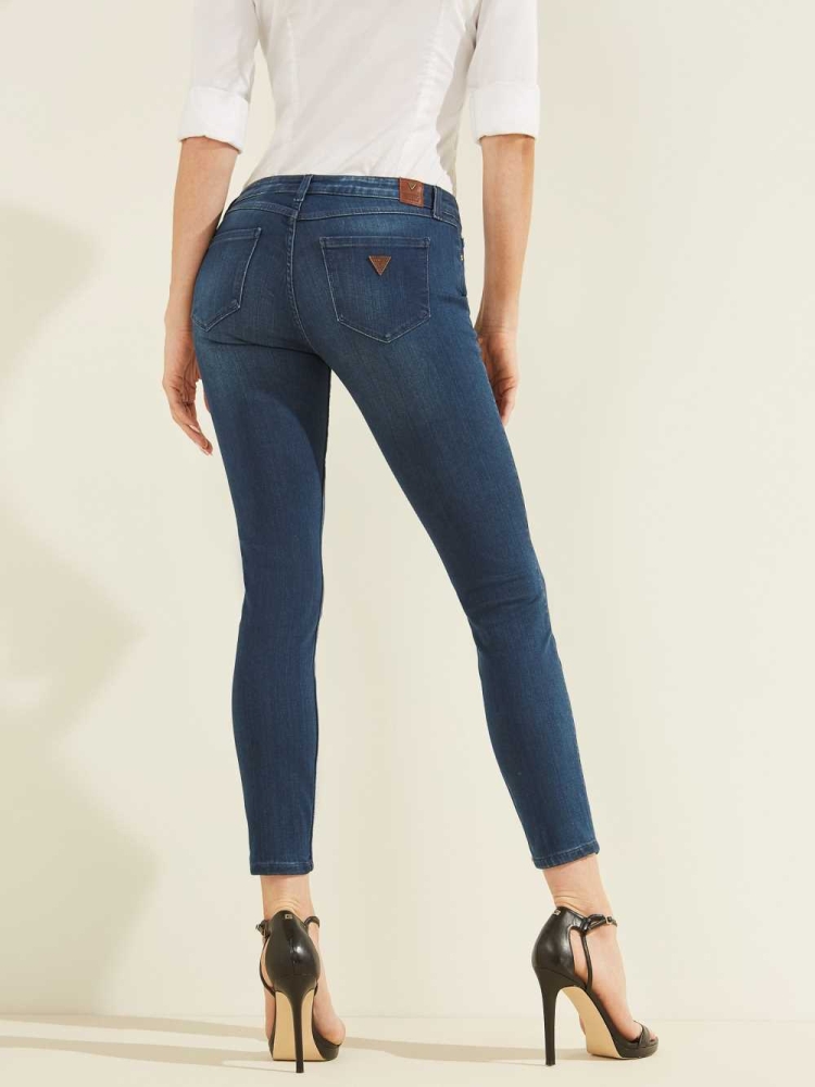 GUESS Eco 1981 Skinny Women's Jeans Blue | UK8254UNE