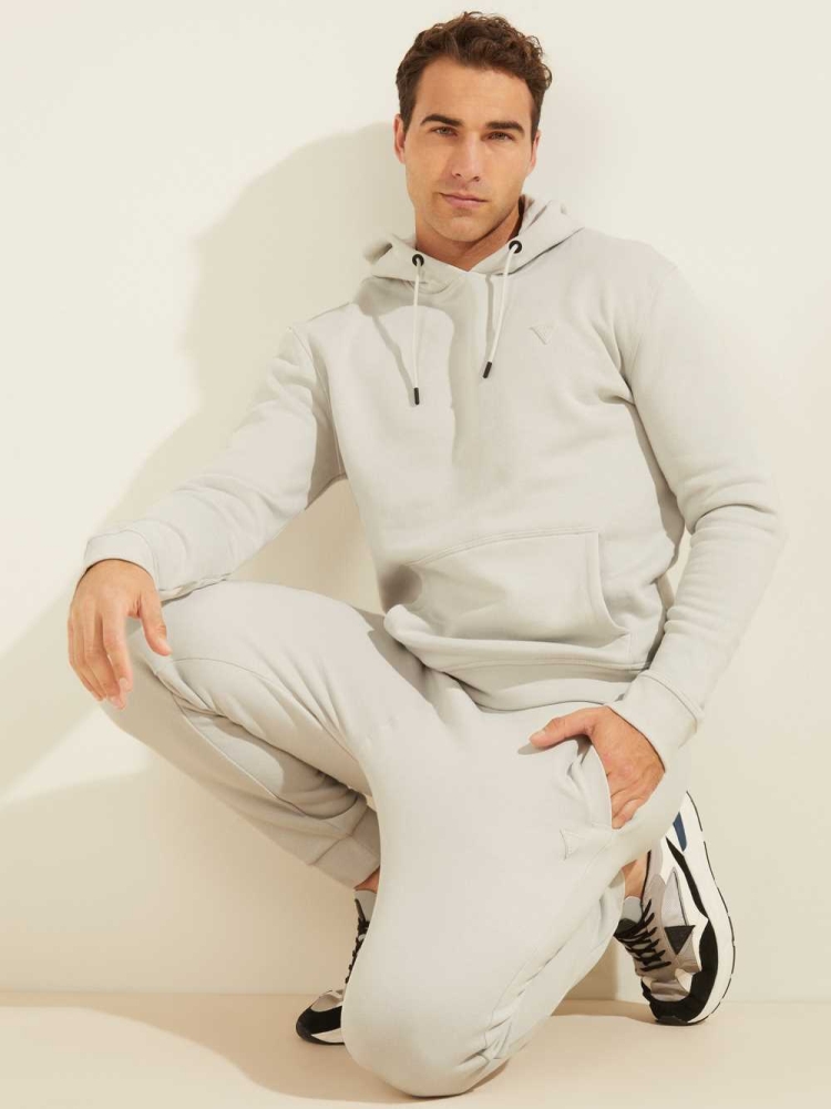 GUESS Eco Aldwin Men's Hoodies Grey | UK0835JEW