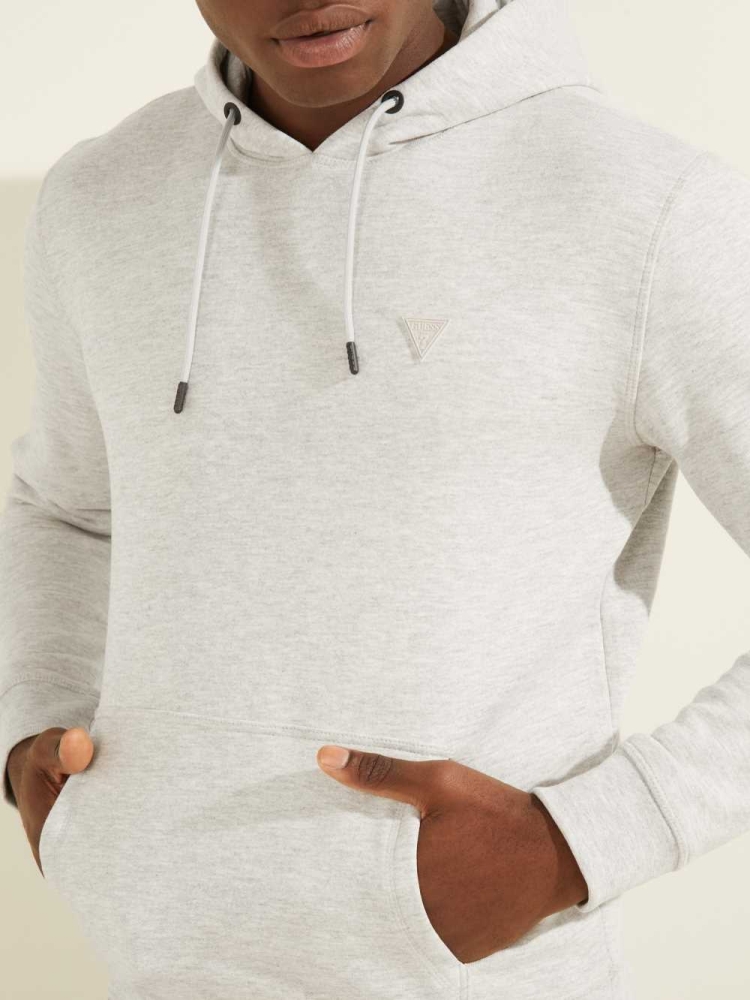 GUESS Eco Aldwin Men's Hoodies Light Grey | UK7093CGL