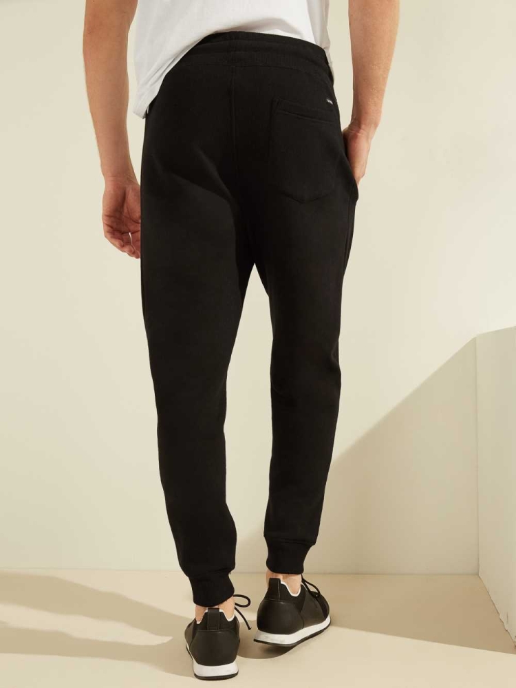 GUESS Eco Roy Men's Joggers Black | UK4820MVE