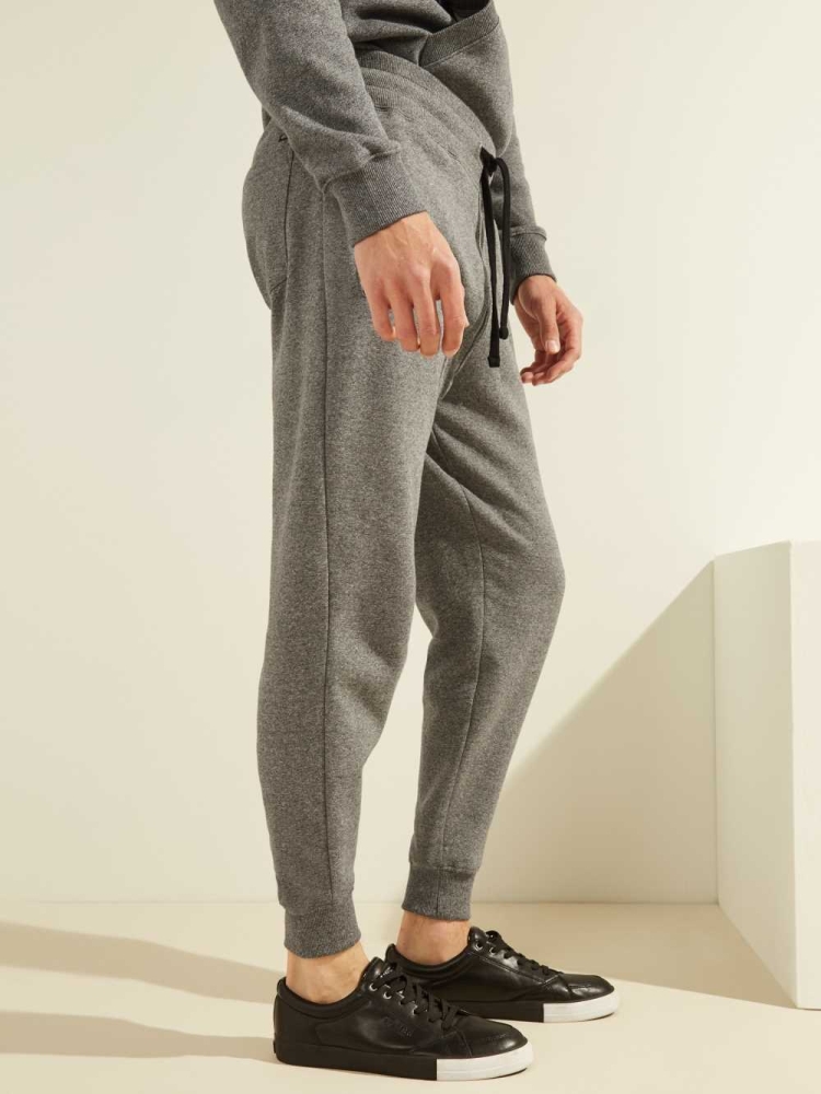 GUESS Eco Roy Men's Joggers Dark Grey | UK2489XUW