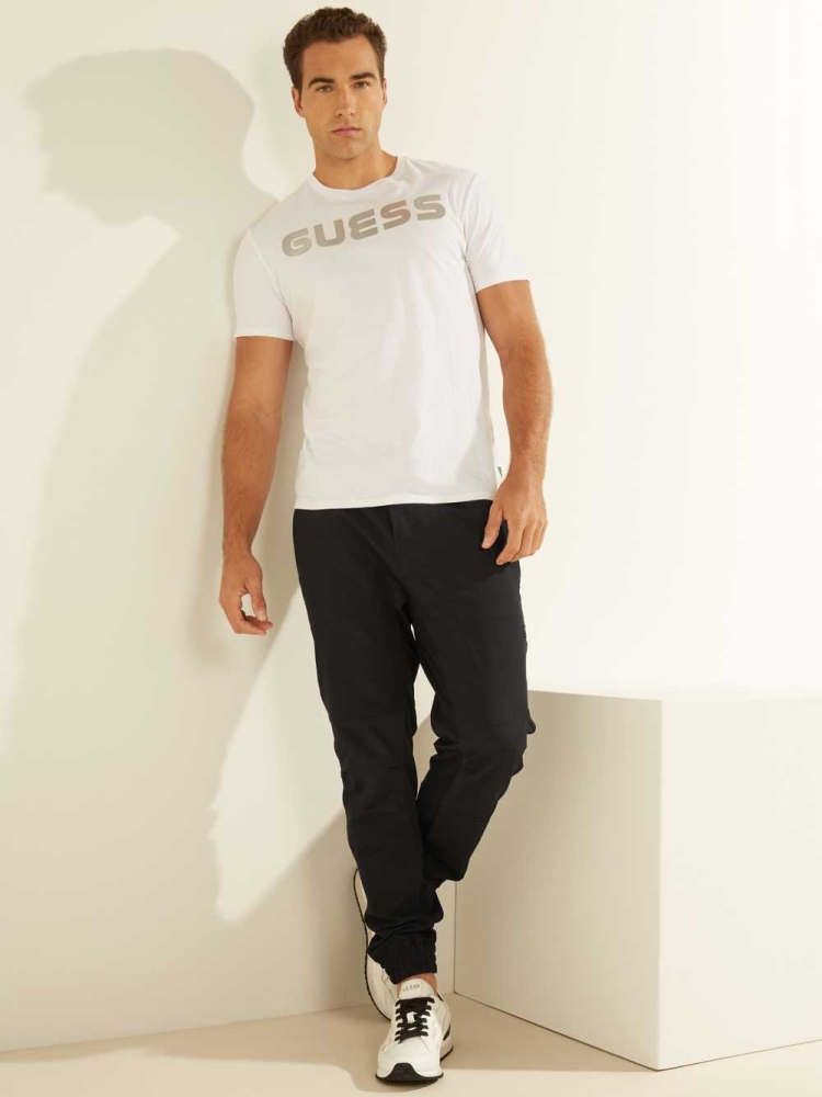 GUESS Explorer Stretch Men's Joggers Black | UK9514NLK