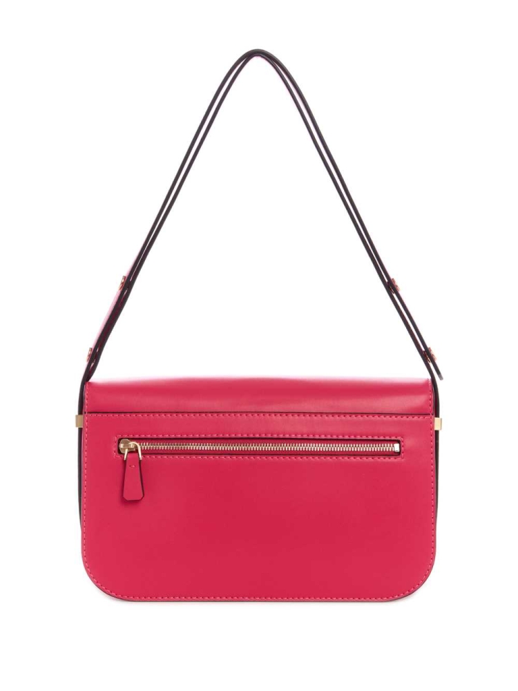 GUESS Hensely Convertible Women's Shoulder Bags Fuchsia | UK0657FOI