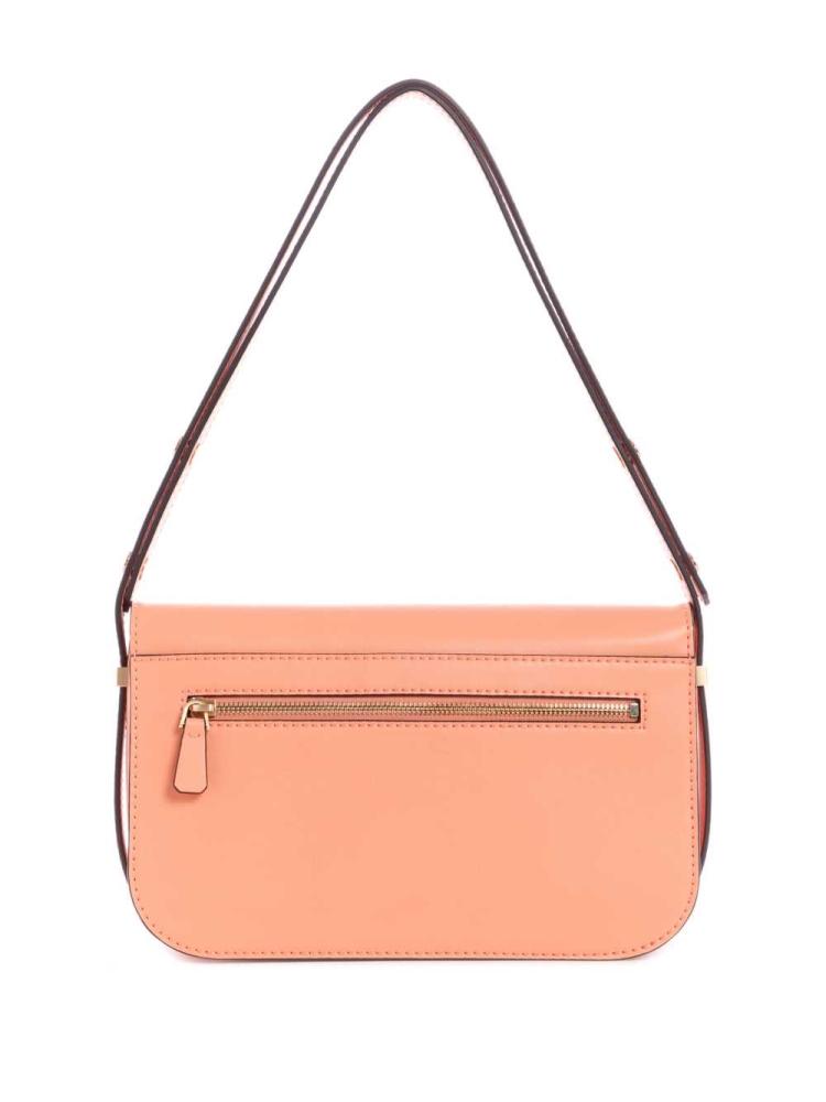 GUESS Hensely Convertible Women's Shoulder Bags Coral | UK0782LWU