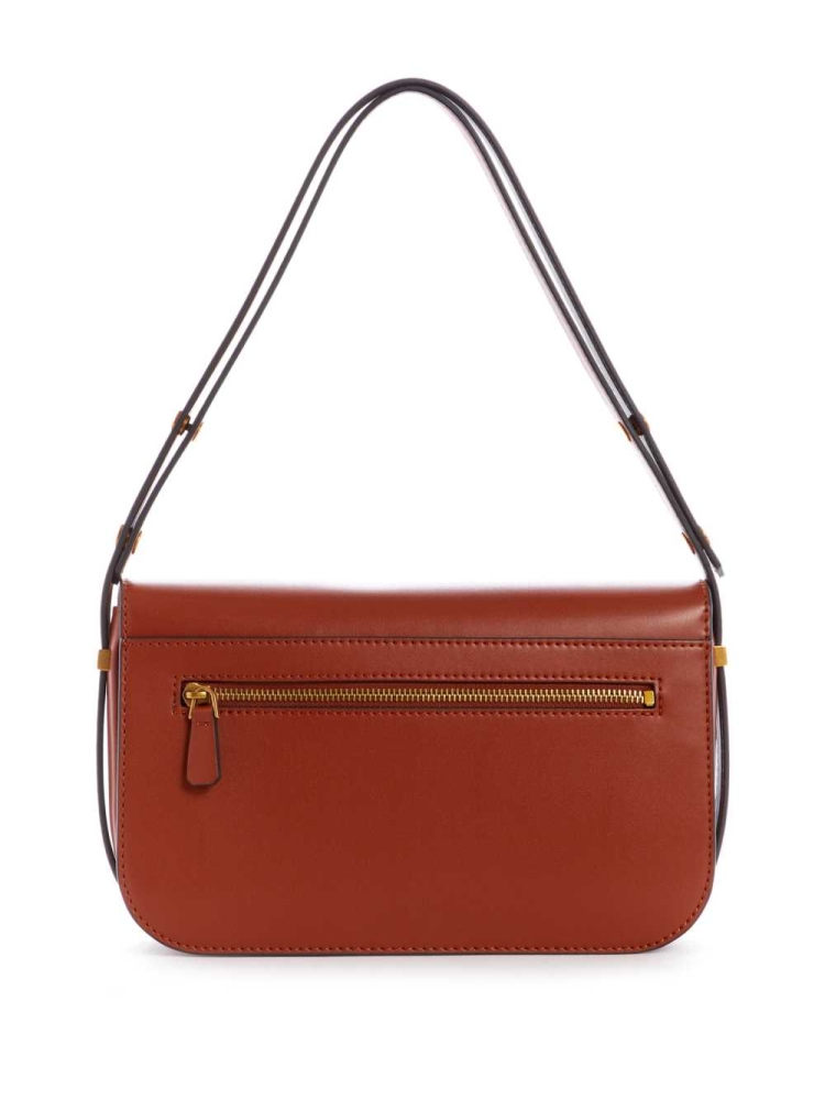 GUESS Hensely Convertible Women's Shoulder Bags Burgundy | UK2985EYW