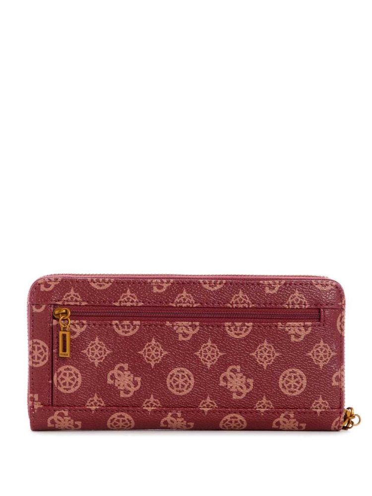 GUESS Hensely Logo Large Zip-Around Women's Wallets Multicolor | UK8094LCI