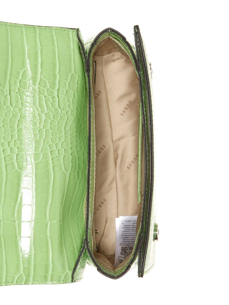 GUESS Katey Convertible Women's Crossbodies Green | UK4387POJ