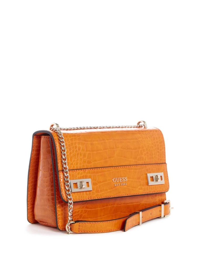 GUESS Katey Convertible Women's Crossbodies Orange | UK9785QOE