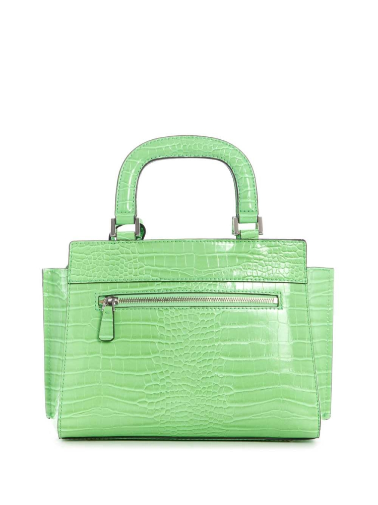 GUESS Katey Girlfriend Women's Satchels Green | UK3790DMV