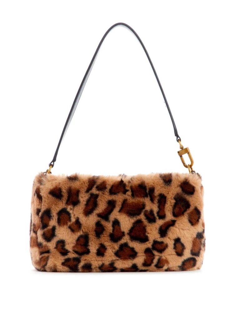 GUESS Katey Luxe Leopard Mini Women's Shoulder Bags Leopard | UK0679KQU