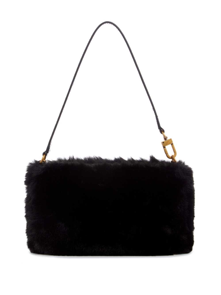 GUESS Katey Luxe Mini Women's Shoulder Bags Black | UK2481MUO