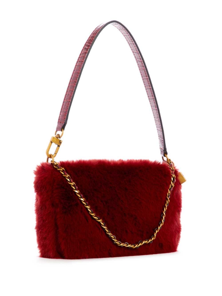 GUESS Katey Luxe Mini Women's Shoulder Bags Red | UK7560KNZ