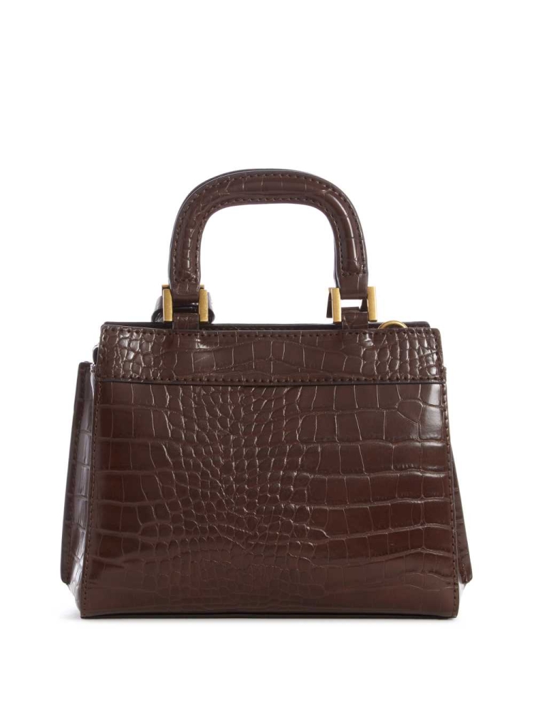 GUESS Katey Mini Women's Satchels Brown | UK6945IYM