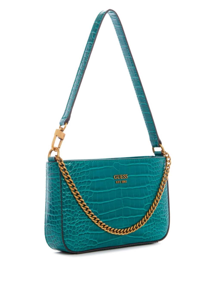 GUESS Katey Mini Women's Shoulder Bags Green | UK2178MZA