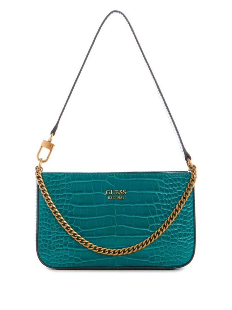 GUESS Katey Mini Women\'s Shoulder Bags Green | UK2178MZA