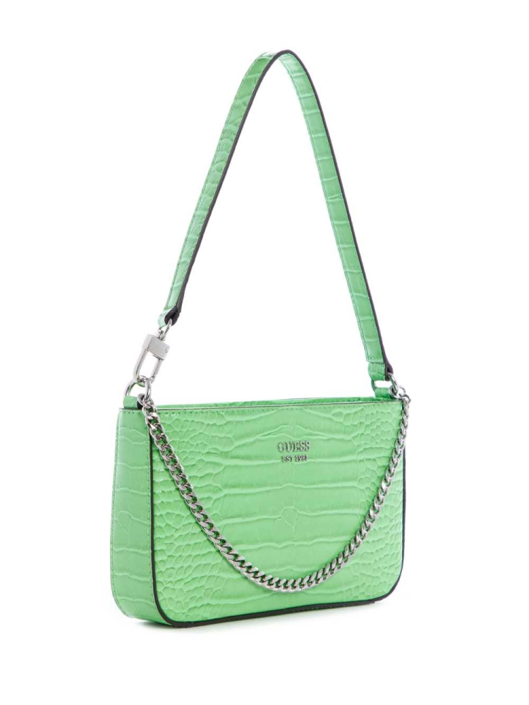 GUESS Katey Mini Women's Shoulder Bags Green | UK7306UIA