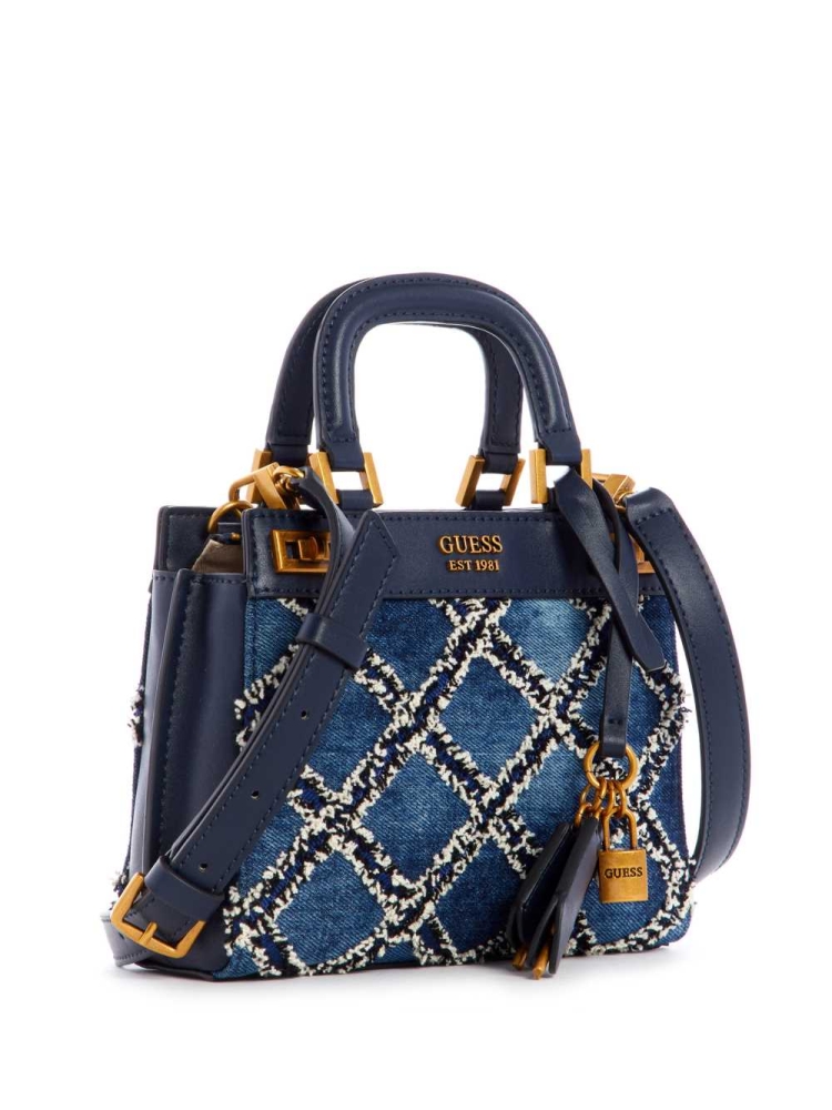 GUESS Katey Quilted Mini Women's Satchels Multicolor | UK4126MBE