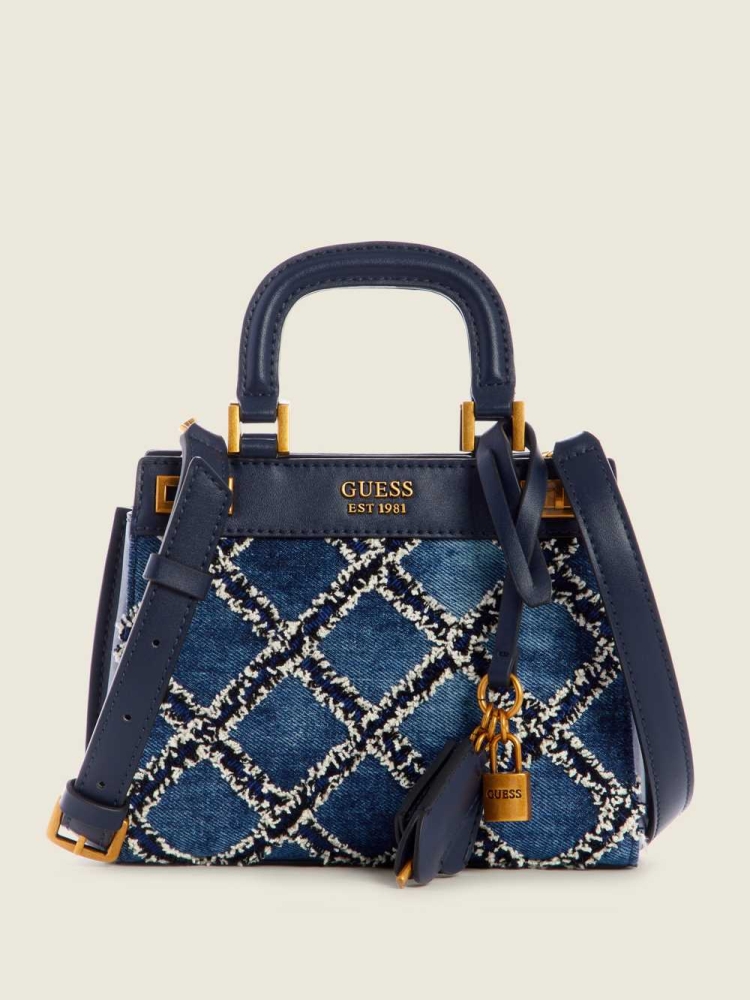 GUESS Katey Quilted Mini Women\'s Satchels Multicolor | UK4126MBE