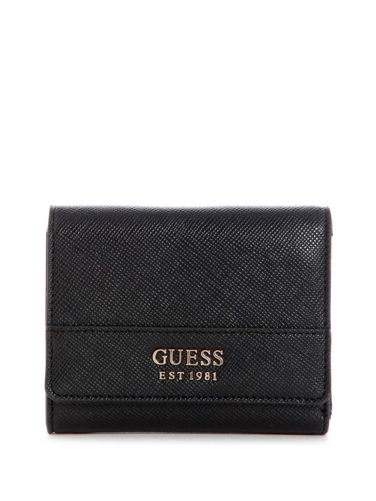 GUESS Katey Trifold Women\'s Wallets Black | UK2315YGS