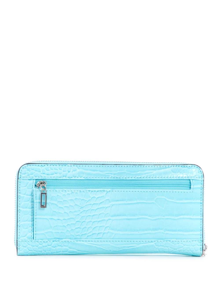 GUESS Katey Zip-Around Women's Crossbodies Light Turquoise | UK2147YBC