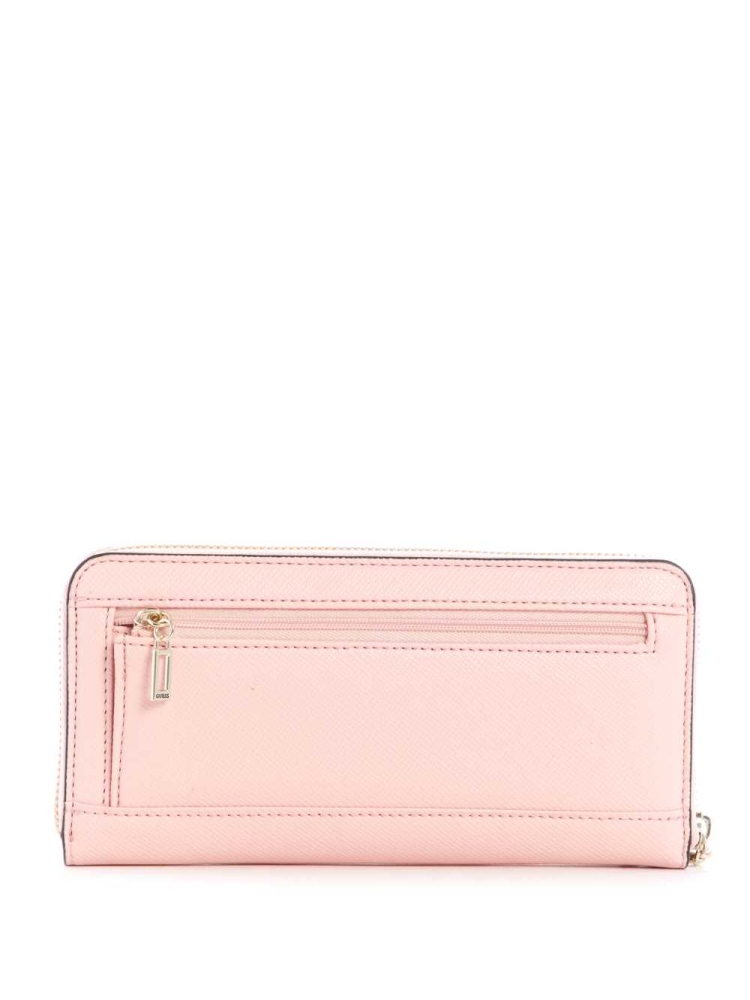 GUESS Katey Zip-Around Women's Wallets Rose Pink | UK3457QNM