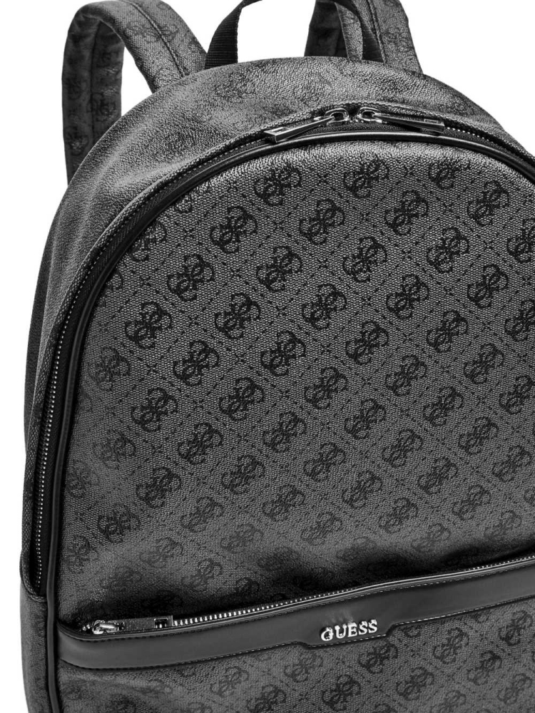 GUESS Kevin Logo-Print Women's Backpacks Black | UK0712FGX