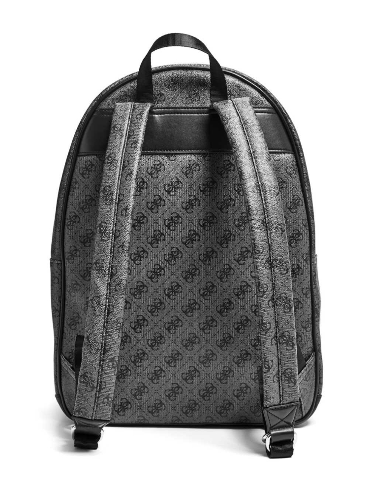 GUESS Kevin Logo-Print Women's Backpacks Black | UK0712FGX