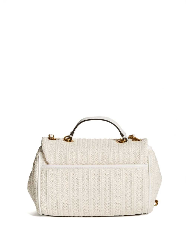 GUESS Kimi Small Convertible Women's Crossbodies White | UK7689IMV