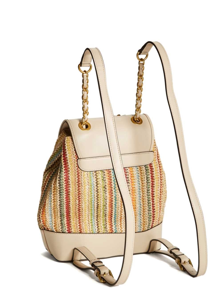 GUESS Kimi Women's Backpacks Light Beige | UK8526QCL