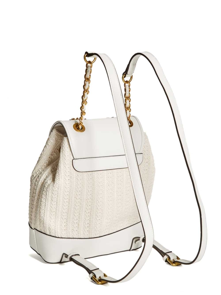 GUESS Kimi Women's Backpacks White | UK4635SZL