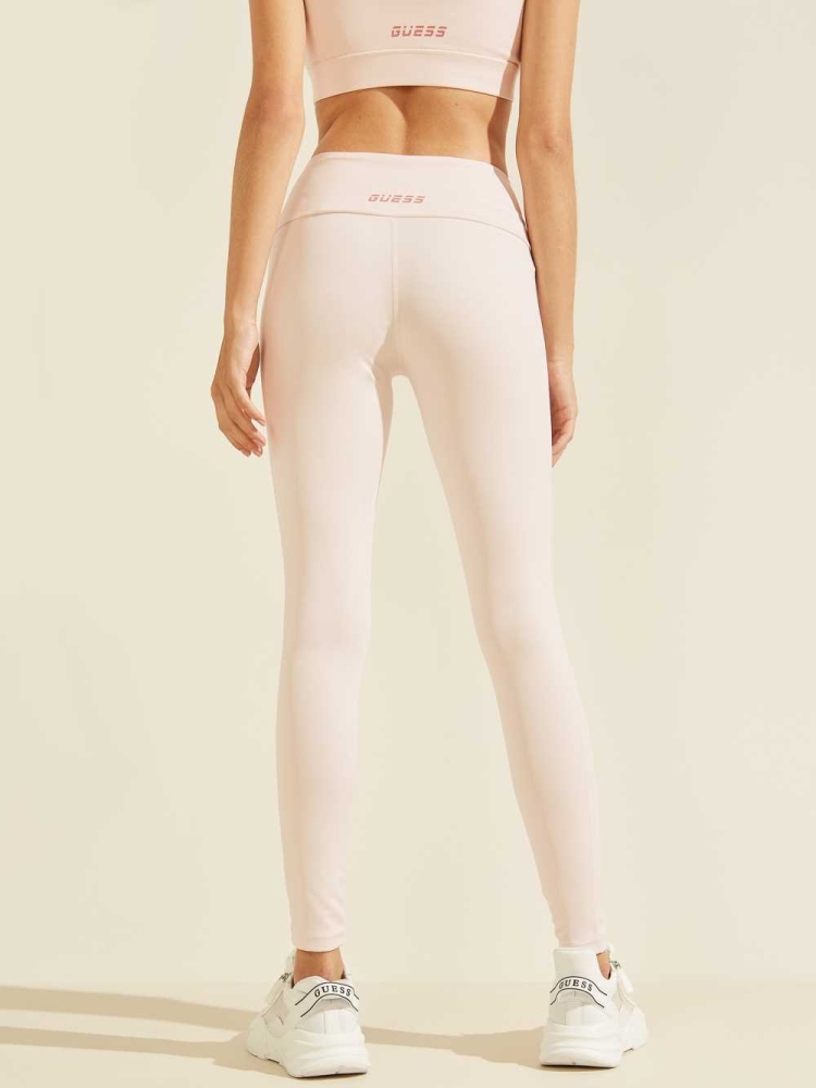 GUESS Lace-Up Women's Leggings White | UK3819ZXC