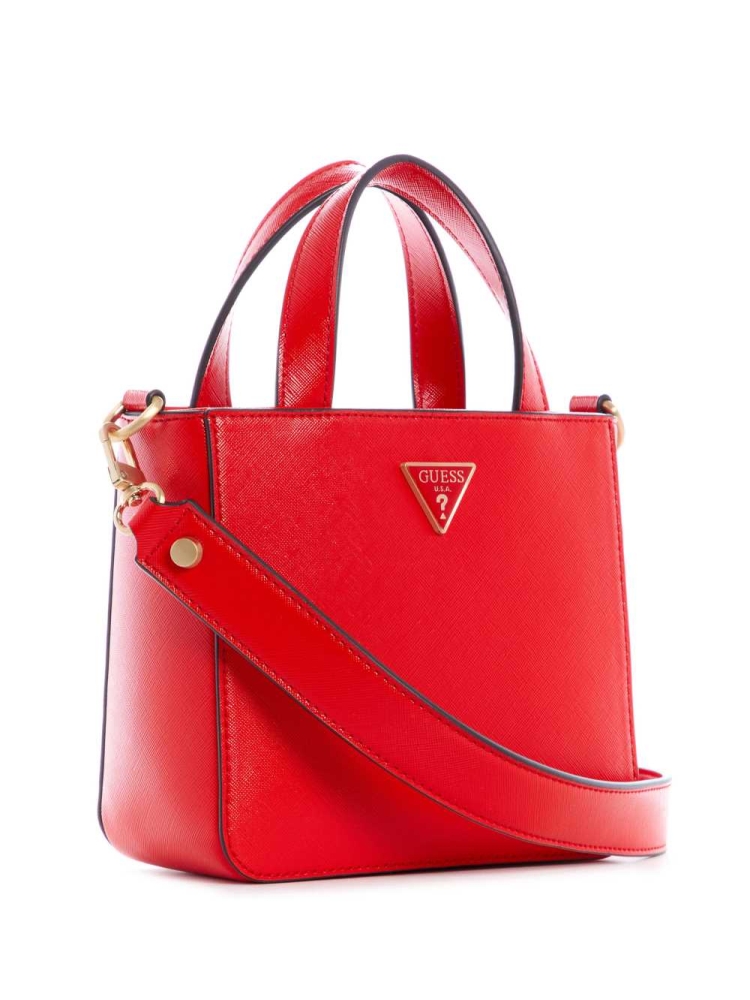 GUESS Layla Mini Women's Totes Red | UK4068OTR