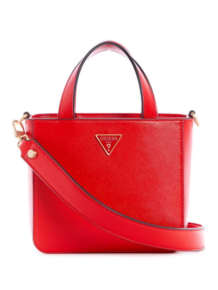 GUESS Layla Mini Women\'s Totes Red | UK4068OTR